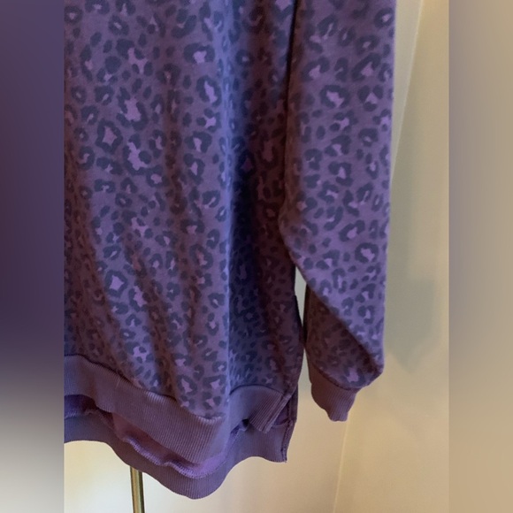 American eagle sweatshirt ahh mazingly soft jegging fit oversized xsmall leopard - Picture 2 of 6